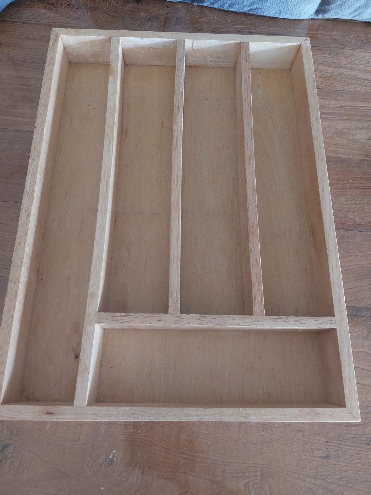 Houten bestekbak 38x28x4.5 cm, Gebruikt, Ophalen of Verzenden, Hout, Los bestek