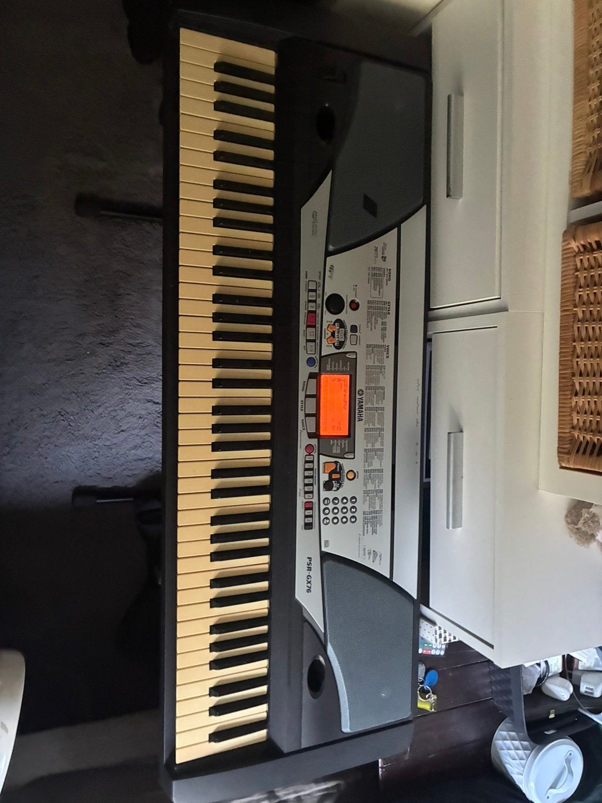 Yamaha psr-gx76 keyboard, Ophalen, Gebruikt, Zwart