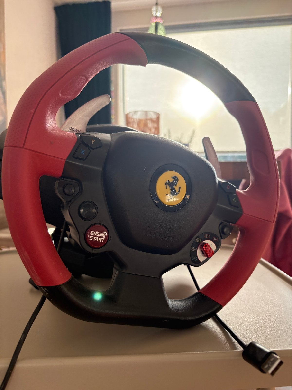 Ferrari 458 Spider racestuur voor Xbox, Ophalen, Racestuur, Xbox, Force feedback