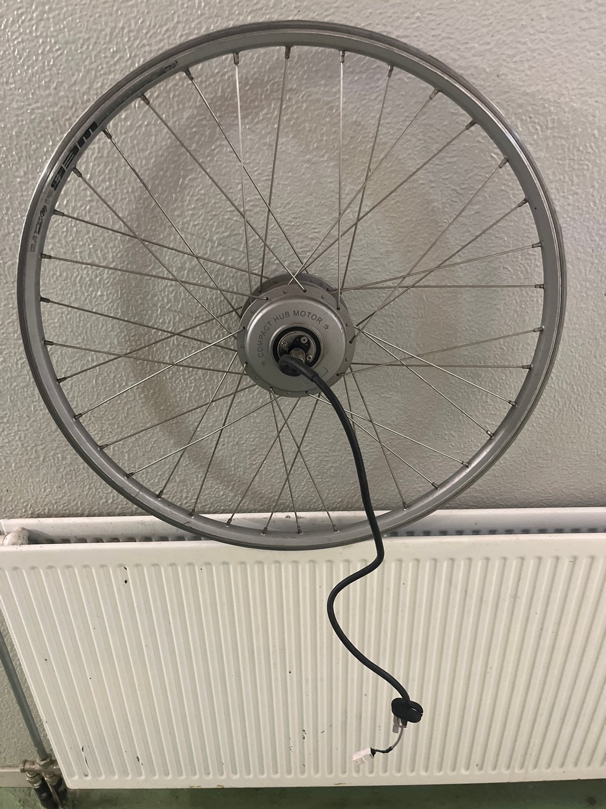 Sanyo Compact Hub Motor Voorwiel, Gebruikt, Ophalen of Verzenden, Aluminium, Elektrische fiets