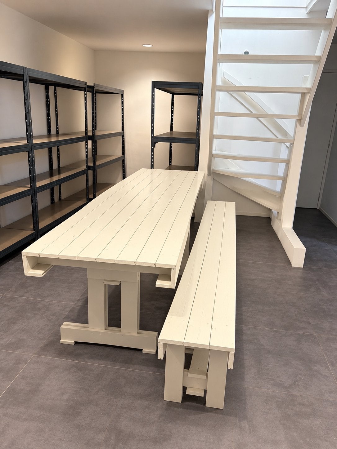 Set bank en tafel van Piet Hein Eek, Ophalen, Gebruikt