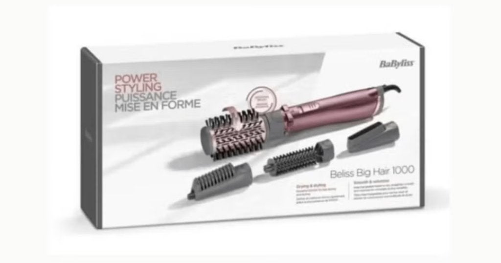 BaByliss Beliss Big Hair 1000 Föhnborstel set, Ophalen of Verzenden, Zo goed als nieuw, Haarverzorging
