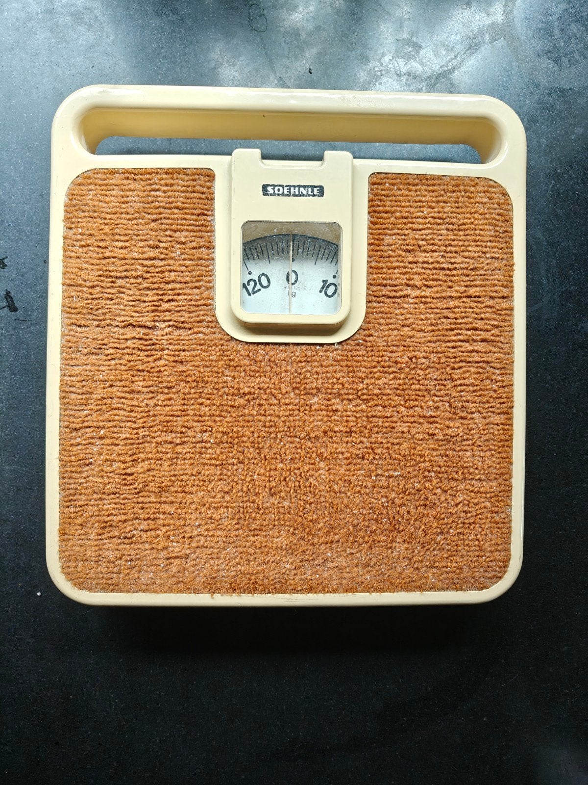 SOEHNLE Analoge Personenweegschaal met Tapijt- vintage retro, Verzamelen, Ophalen of Verzenden