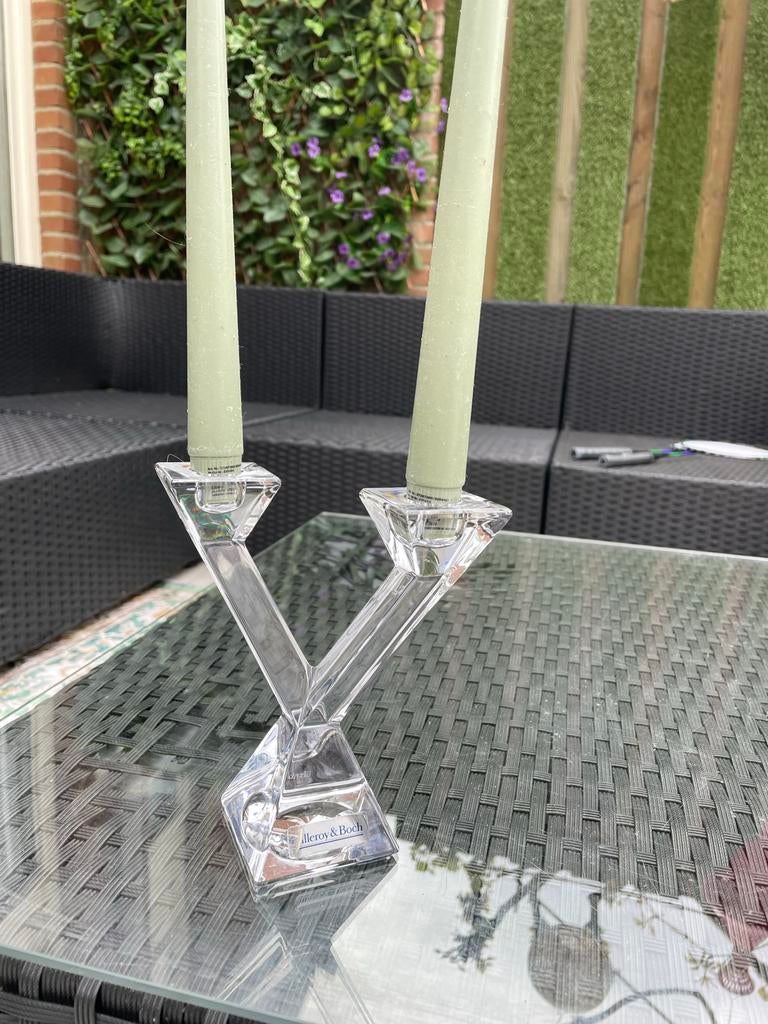 Villeroy & Boch kristallen kandelaar z.g.a.n., Ophalen of Verzenden, Kristal
