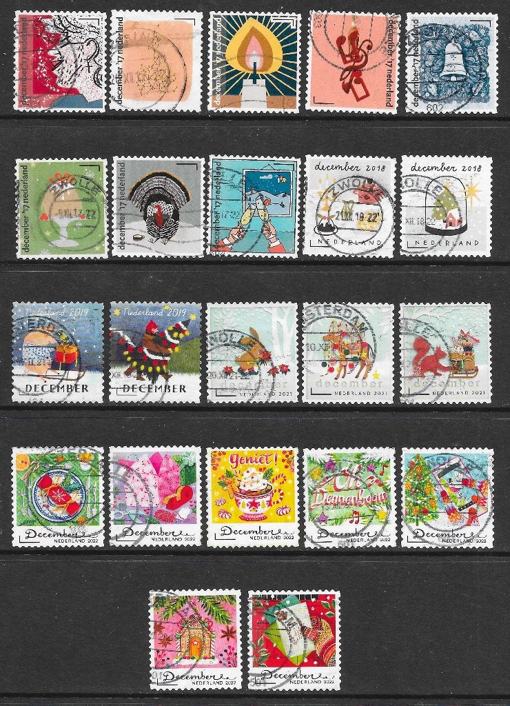 Kaartje kerst gebruikt cw 11,00, Postzegels en Munten, Postzegels | Nederland, Ophalen of Verzenden