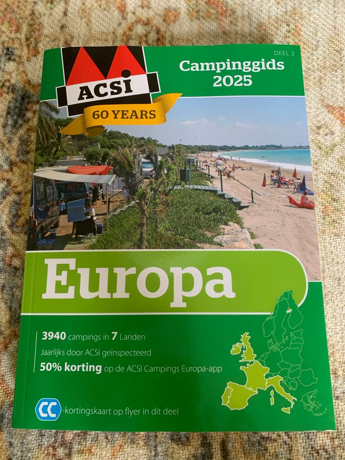 ACSI Campinggids Europa 2025 - Deel 2, Europa, Nieuw, Ophalen of Verzenden, Campinggids