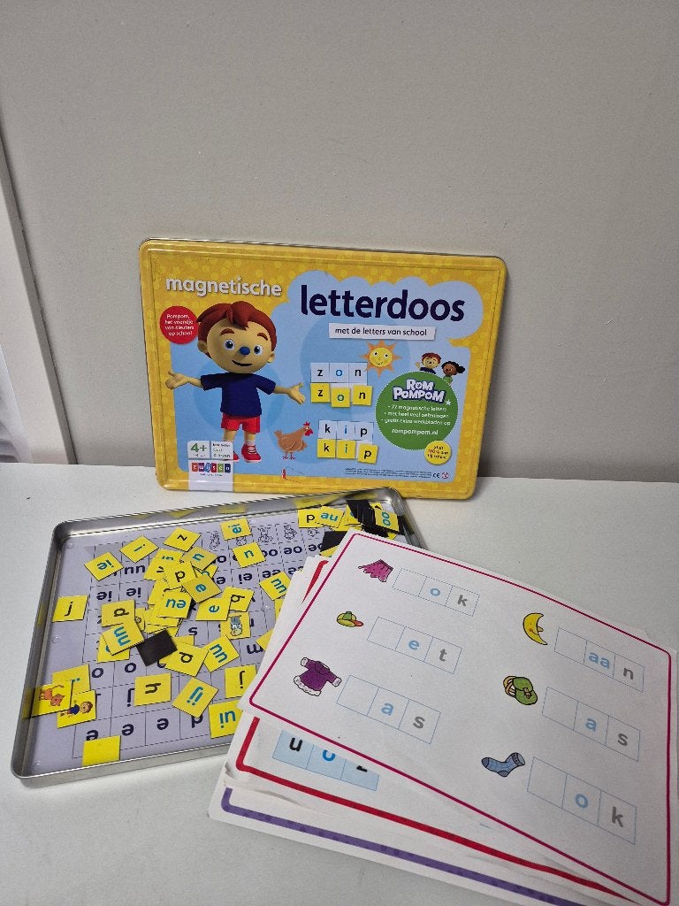 Zwijssen magnetische letterdoos, Kinderen en Baby's, Speelgoed | Educatief en Creatief, Ophalen of Verzenden, Gebruikt