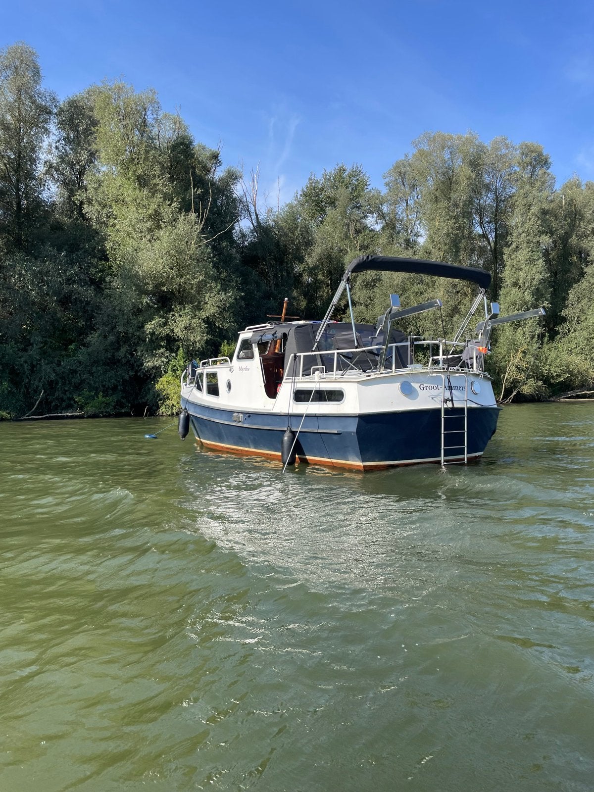 Stalen motorboot “ van leeuwenschouw “, Watersport en Boten, Motorboten en Motorjachten, Gebruikt, Staal, Diesel, Binnenboordmotor