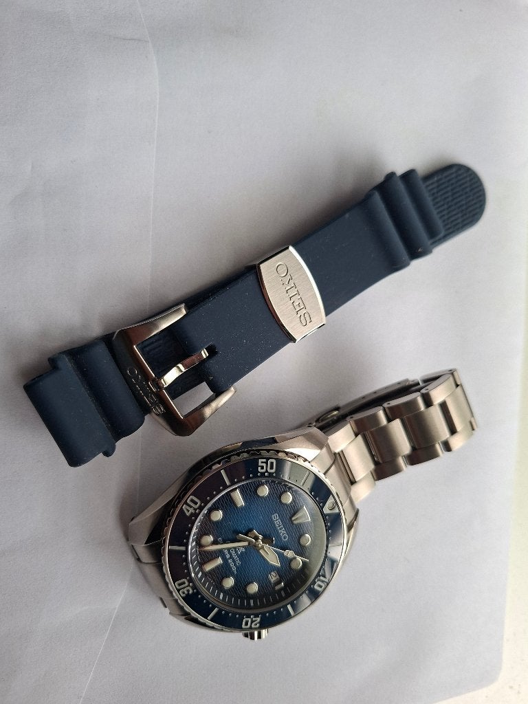 Seiko sumo  blauw nieuw, Ophalen, Staal, Polshorloge, Nieuw