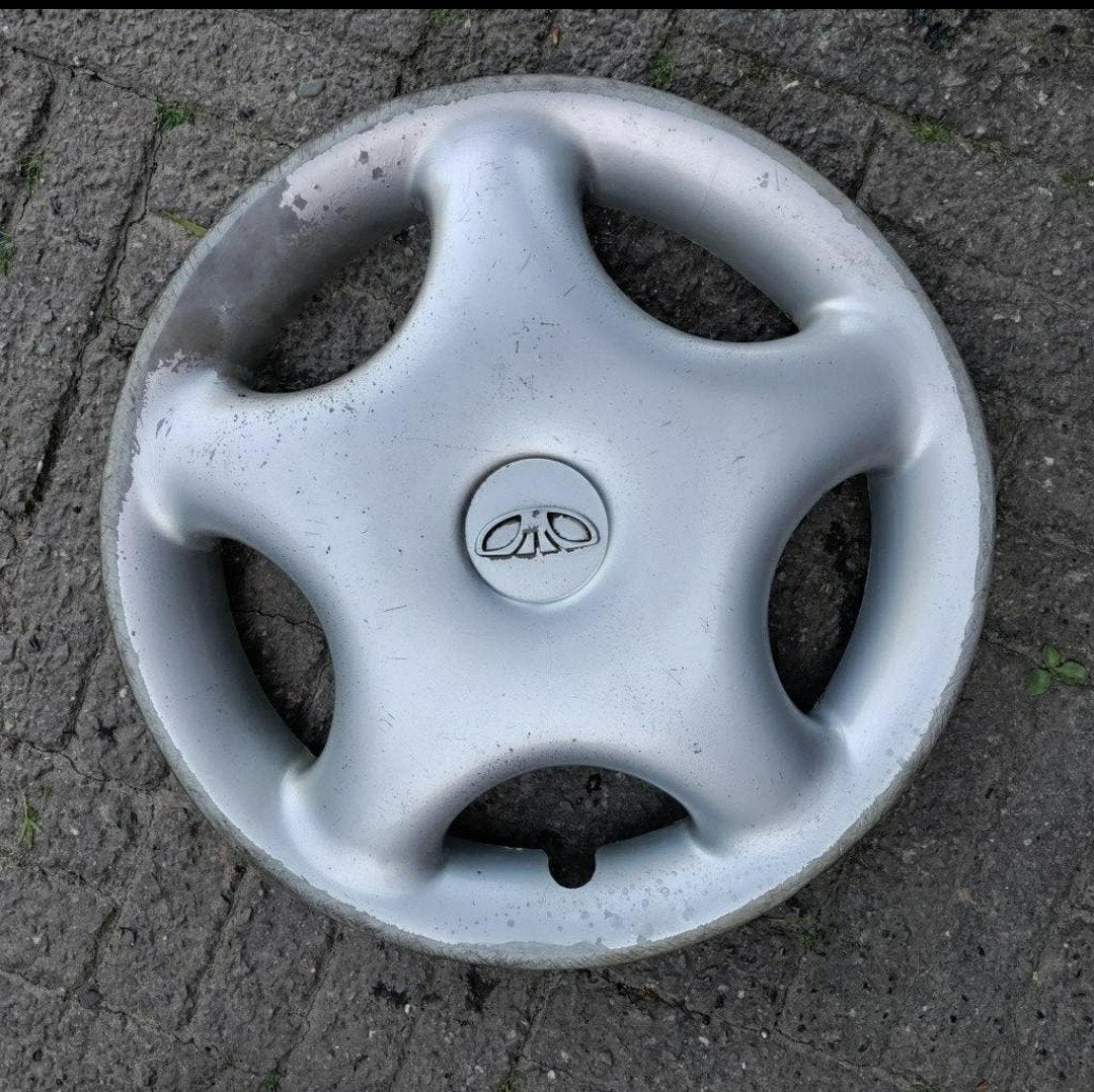 Wieldop DAEWOO,doorsnede 26,5 cm,kunststof,merk,embleem, Auto diversen, Wieldoppen, Ophalen of Verzenden, Gebruikt