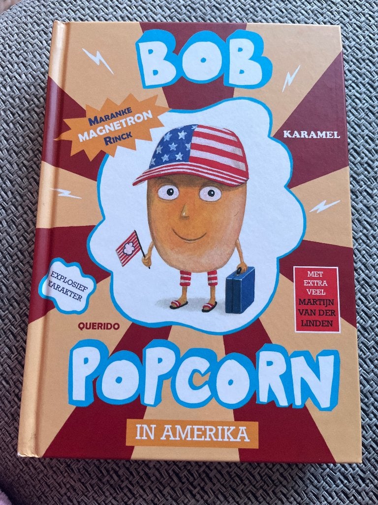 Bob popcorn in Amerika, Ophalen of Verzenden, Zo goed als nieuw, Maranke Rinck & Martijn van der Linden, Fictie algemeen