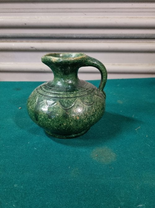 Schenker aardewerk groen , vintage, Verzamelen, Ophalen of Verzenden