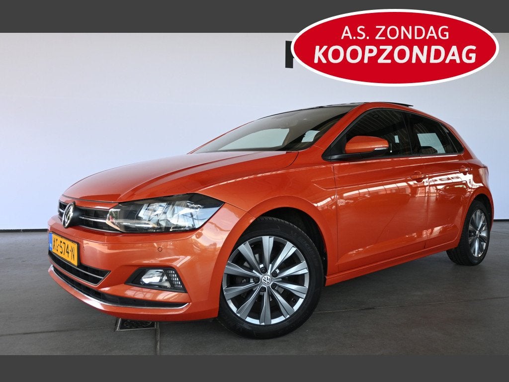 Volkswagen Polo 1.0 TSI Highline Clima Panoramadak Stoelverw, Auto's, Met garantie (alle), Origineel Nederlands, Bedrijf, Handgeschakeld