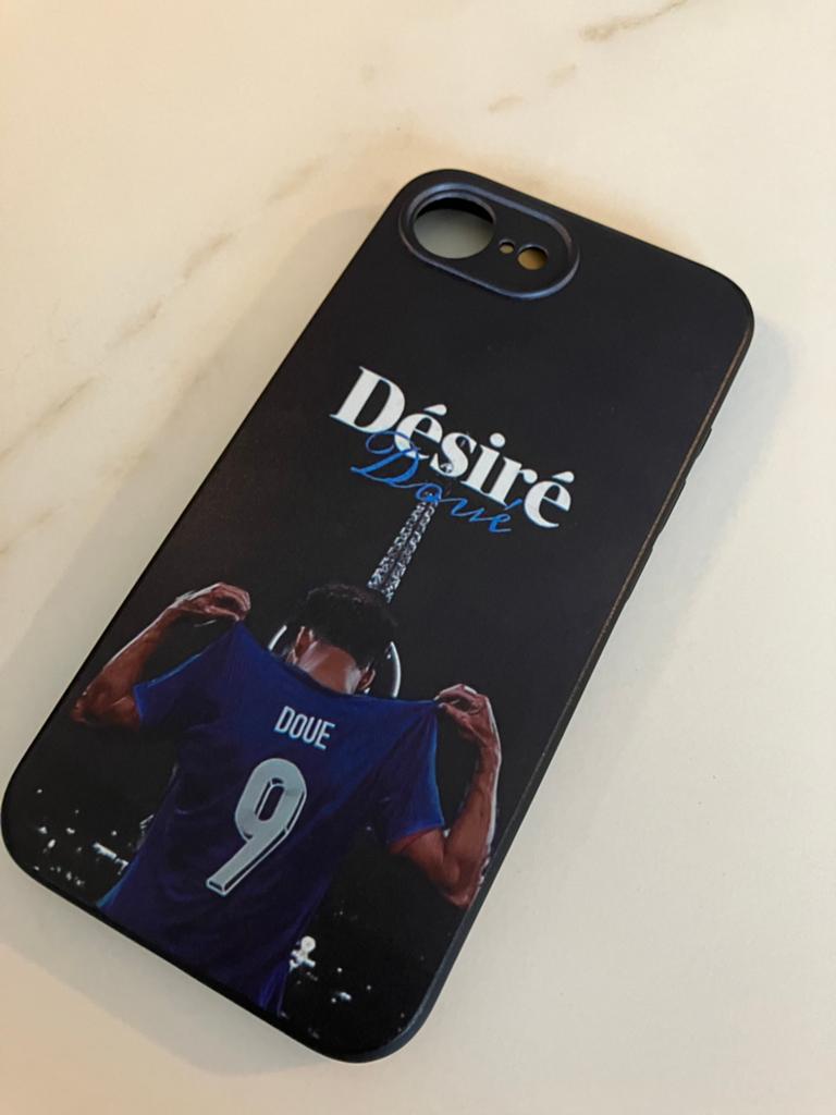 iPhone hoesje met 'Désiré Doué' opdruk iphone 16, Telecommunicatie, Mobiele telefoons | Hoesjes en Frontjes | Apple iPhone, Kunststof