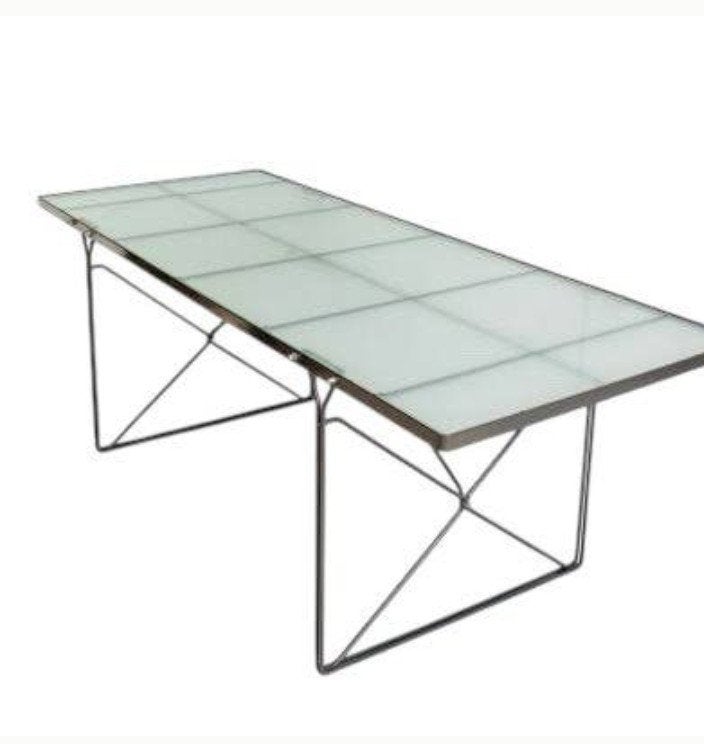 tafel bureau Ikea Vintage Niels Gammegaard, Huis en Inrichting, Ophalen, Gebruikt, 200 cm of meer, Metaal