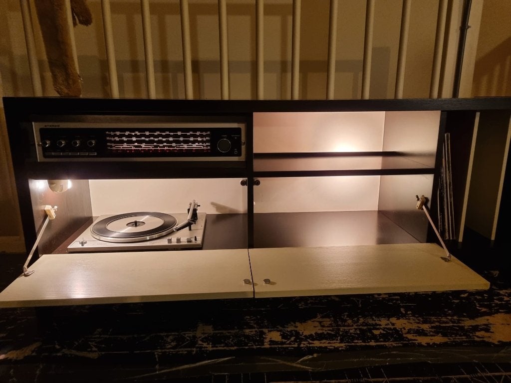 Philips 22RF740  (1974) Antieke TV meubel, Ophalen, Gebruikt, 100 tot 150 cm, Antieke meubel uit 1974