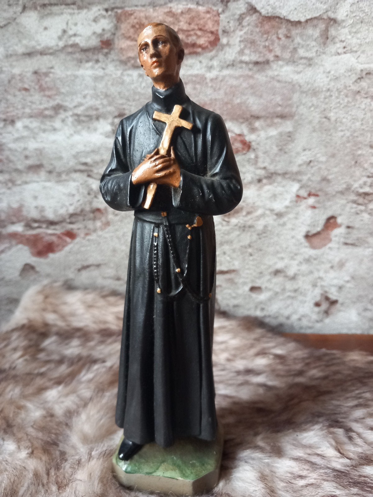 Vintage Beeldje Gerardus Majella - 22 cm hoog, Antiek en Kunst, Antiek | Religie, Ophalen of Verzenden