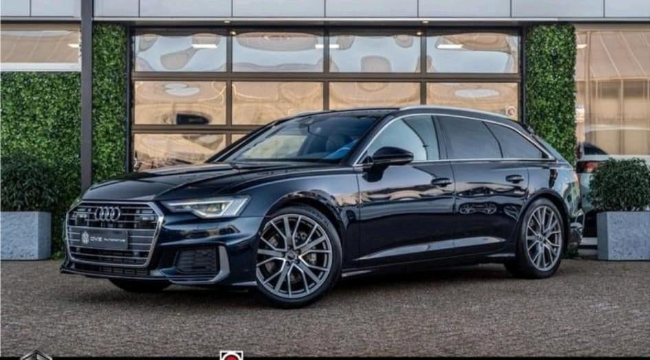 Audi A6 2.0 195KW Quattro 2022 Blauw, Auto's, Audi, Automaat, 4 cilinders, Blauw, Leder en Stof