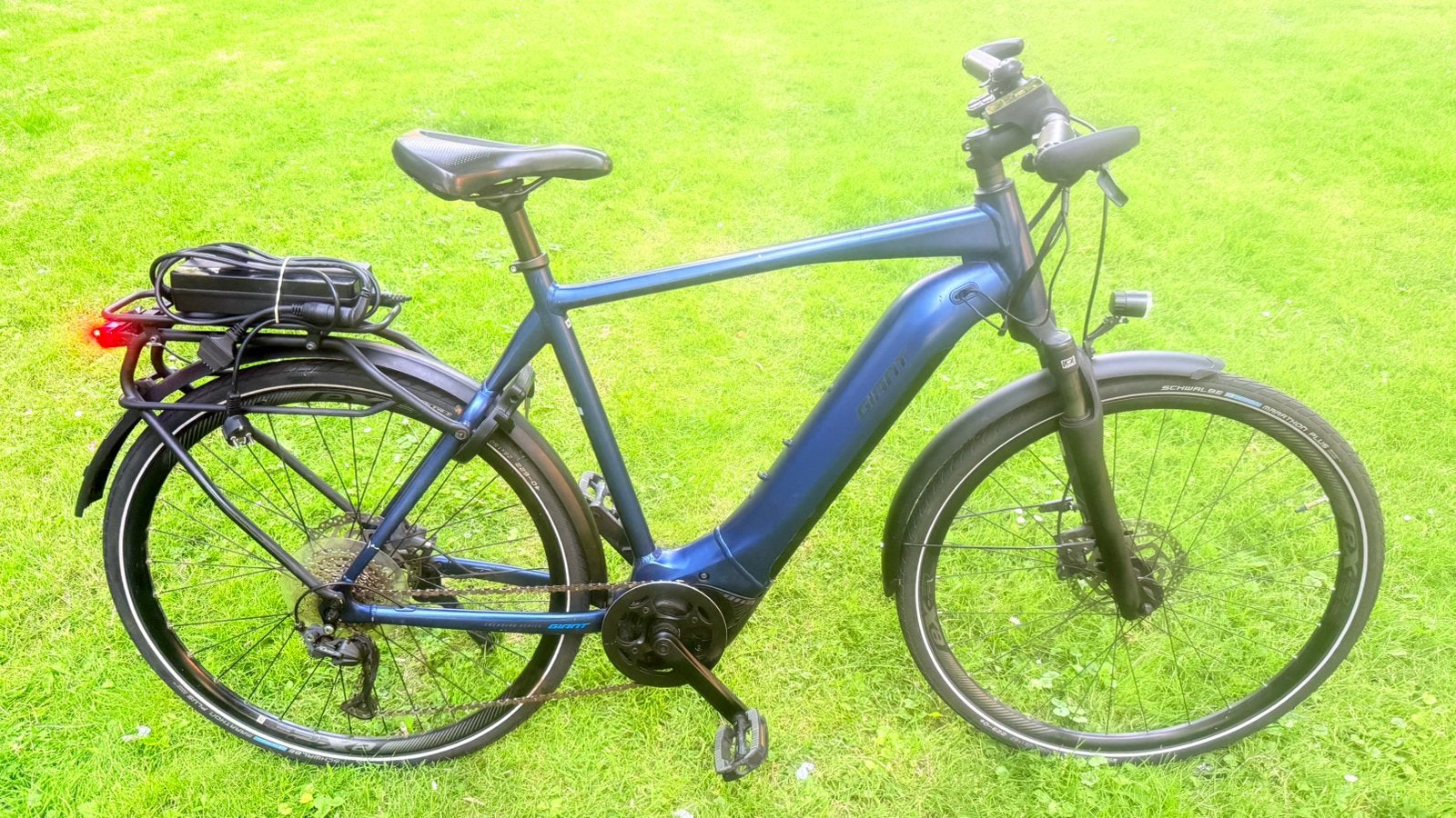 Nette goede herenfiets E-bike Giant Explore 60cm 9 speed, Ophalen, Gebruikt, Versnellingen, Giant