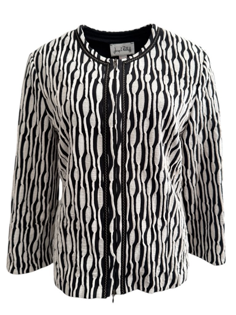 Joseph Ribkoff vest L, Maat 38/40 (M), Zwart, Ophalen of Verzenden, Zo goed als nieuw