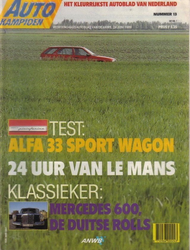 Autokampioen 13 1989 : Alfa Romeo 33 - Mercedes Benz 600, Ophalen of Verzenden, Gelezen, Algemeen