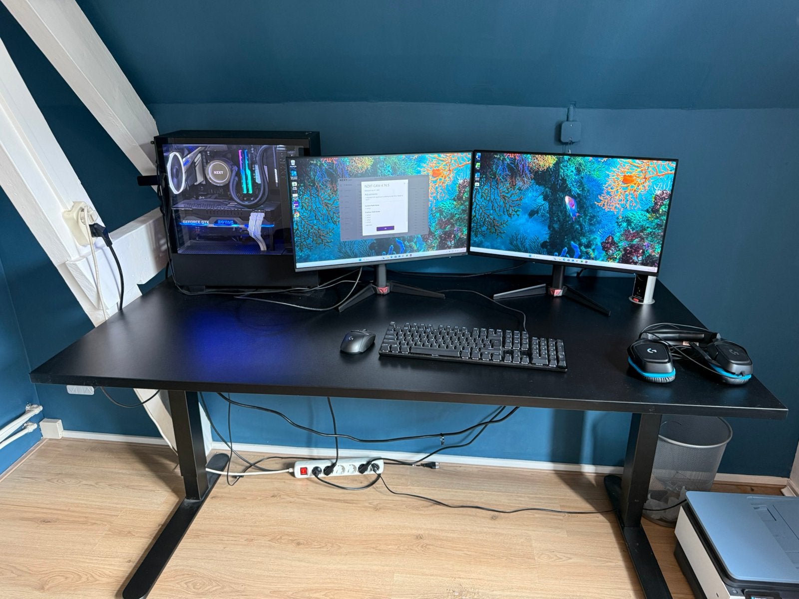 Complete Game Setup NZXT GTX 1080 Ti + 2x Acer 27”, Ophalen, Zo goed als nieuw, Gaming, SSD