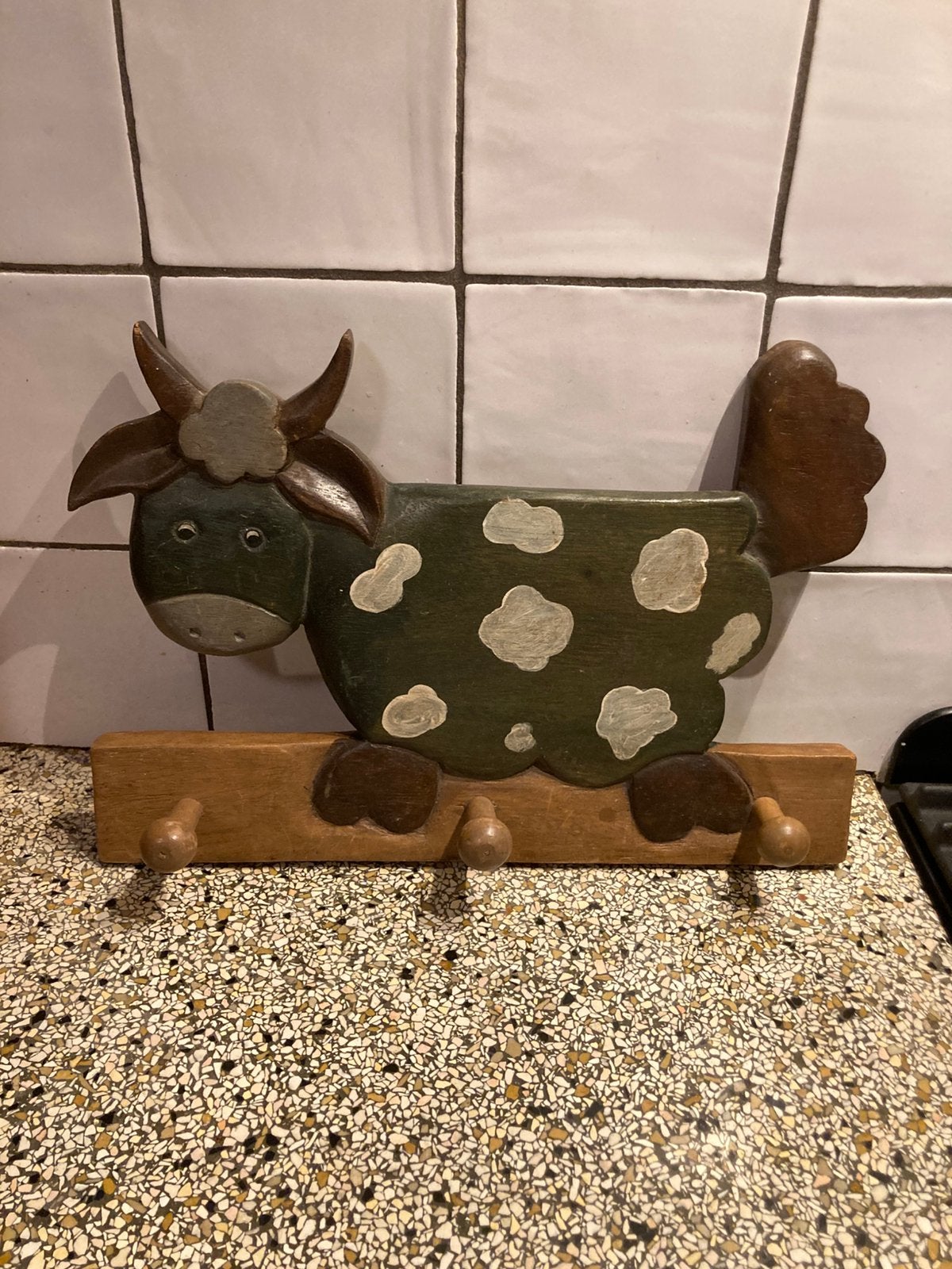 Houten kapstok koe, Ophalen of Verzenden, Zo goed als nieuw