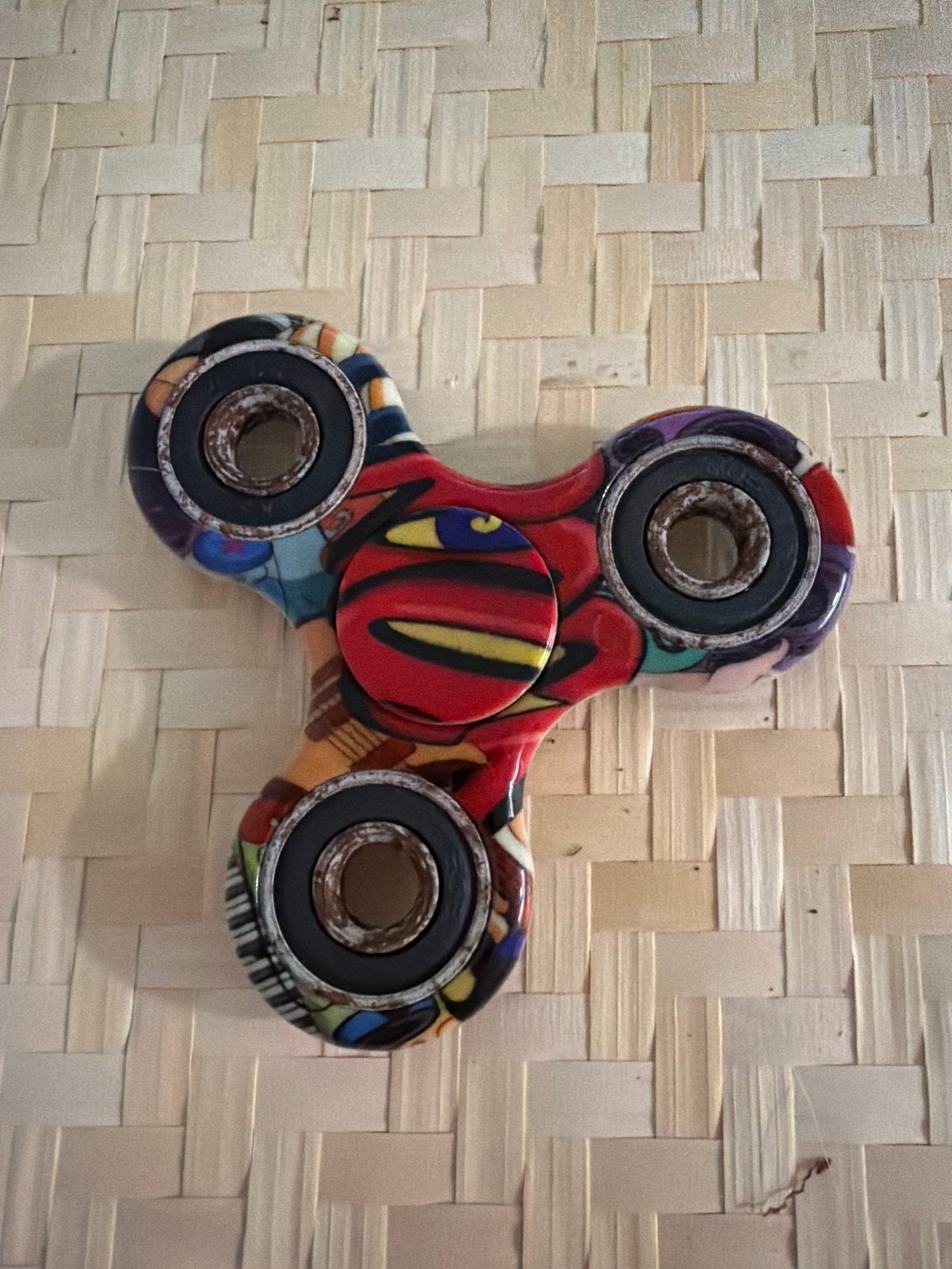 Kleurrijke Fidget Spinner - Gebruikt, Ophalen of Verzenden, Gebruikt, Jongen of Meisje