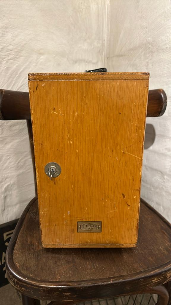 Vintage Olympus Microscoop Houten Kist, Ophalen of Verzenden, Gebruikt, Minder dan 400x, Onderdelen of Toebehoren