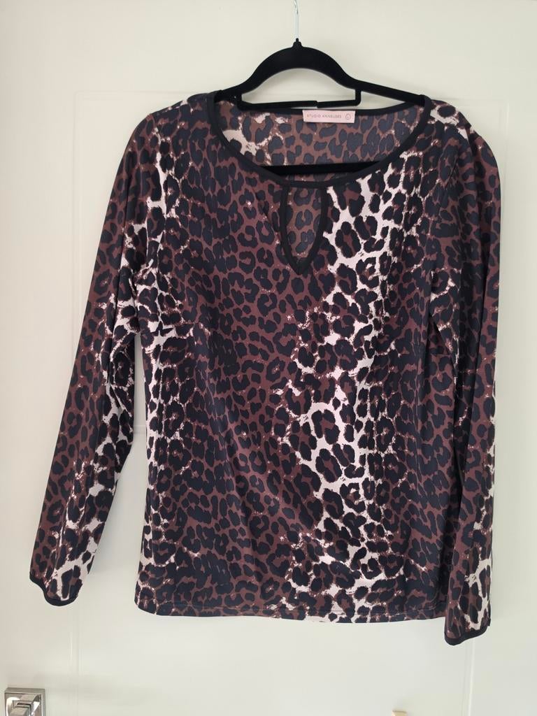Studio Anneloes top met tijgerprint, maat L, Ophalen of Verzenden