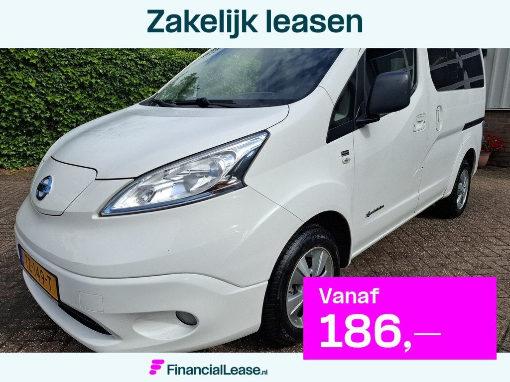 Nissan e-NV200 Evalia 40 kWh 10950.- EX BTW ROLSTOELVERVOER, Stof, Gebruikt, 38 min, 7 stoelen