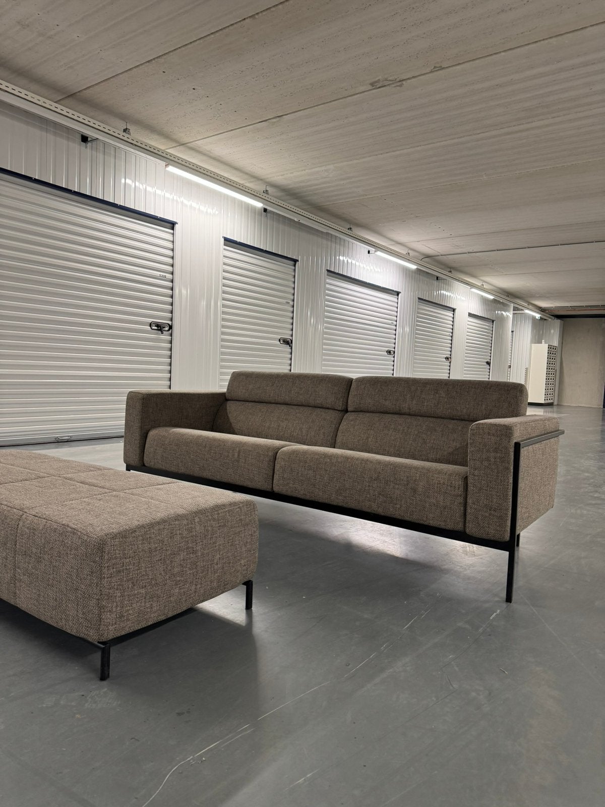 Harvink Forum 2,5-zits Designbank met Hocker #B14, Pakhuis Zuidwest, Driepersoons, 75 tot 100 cm, Ophalen of Verzenden