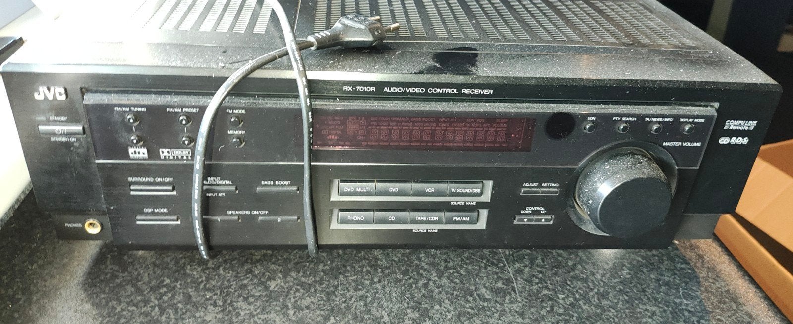JVC RX-7010RBK Audio/Video Control Receiver, JVC, Ophalen of Verzenden, 60 tot 120 watt, Gebruikt