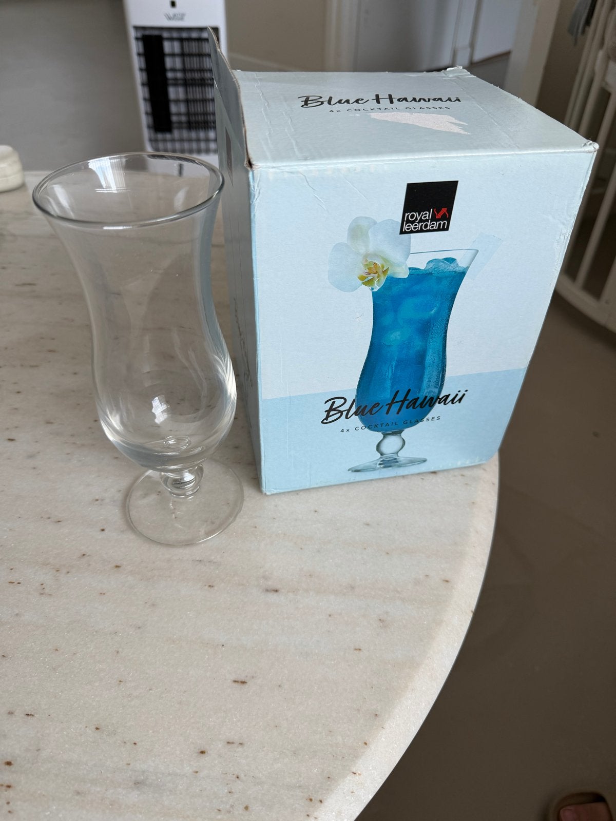 Royal Leerdam Blue Hawaii Cocktailglazen (4 stuks), Ophalen, Nieuw, Overige merken, Glas