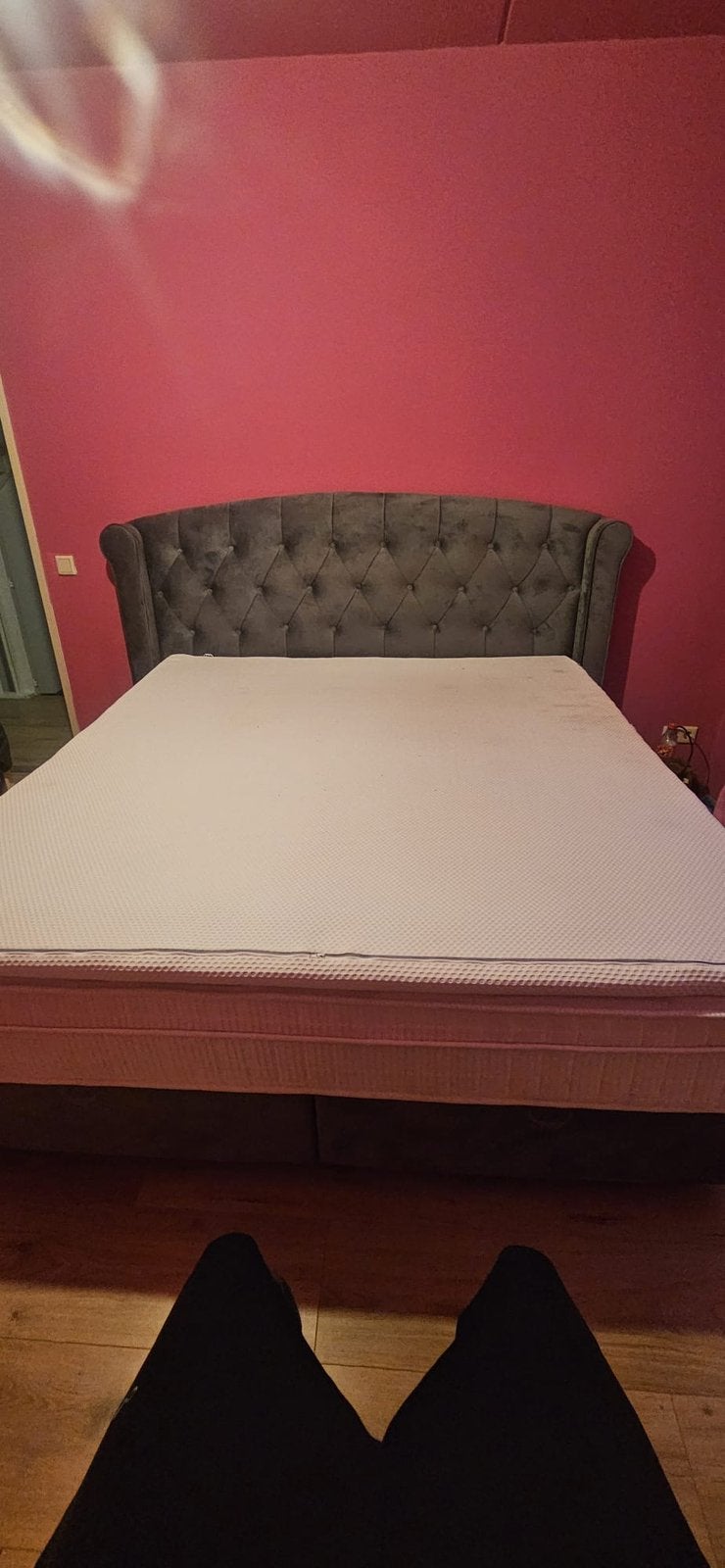 IKEA Tweepersoonsbed met Opbergruimte en Hoofdbord, Ophalen, Gebruikt, Tweepersoons, 200 cm