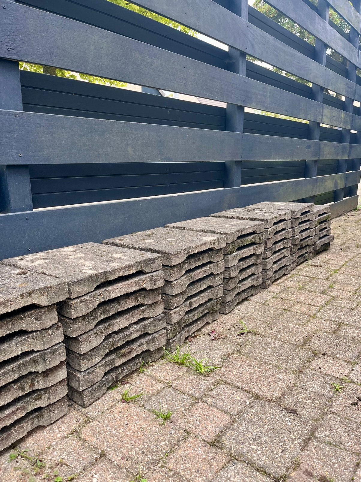 terrastegels 30cm-30cm grijs (gratis af te halen), Ophalen, Gebruikt, 10 m² of meer, Beton