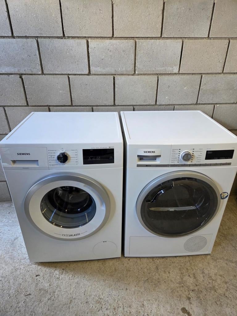 Siemens wasmachine en warmtepompdroger 8 kilo Energiezuinig, Witgoed en Apparatuur, 8 tot 10 kg, Ophalen, 85 tot 90 cm