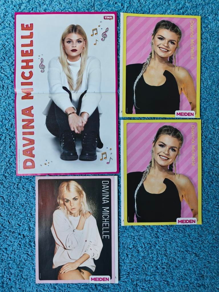 Davina Michelle posters, Rechthoekig Staand, Nieuw, Ophalen of Verzenden, A1 t/m A3