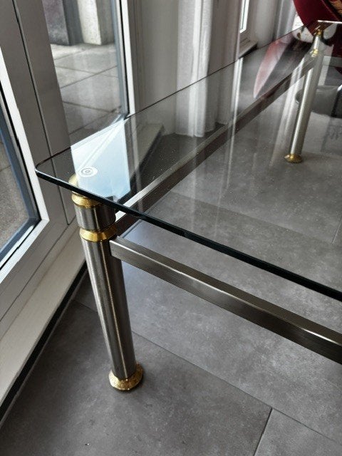 Glazen Salontafel 120x80 cm, Huis en Inrichting, Ophalen, Gebruikt, 100 tot 150 cm, 50 tot 100 cm