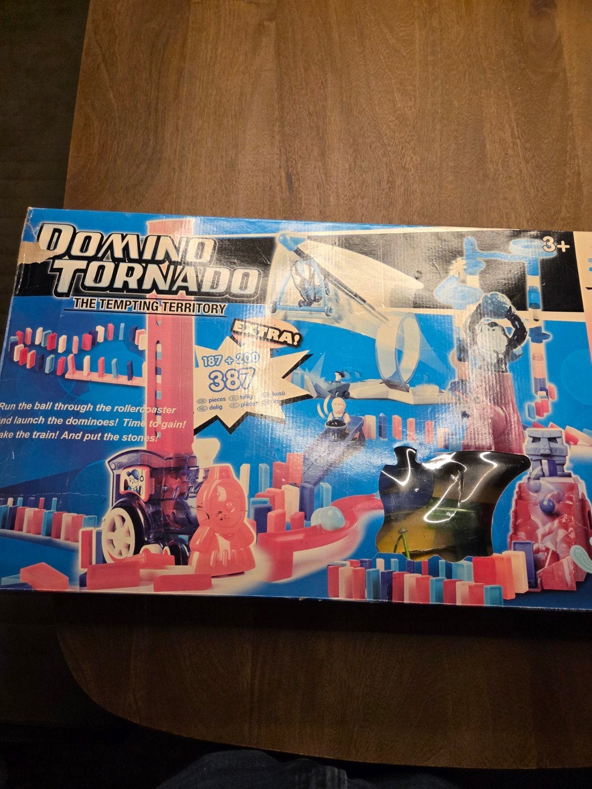 Domino Tornado Set - Compleet en Uren Speelplezier!, Ophalen of Verzenden, Gebruikt, Jongen of Meisje