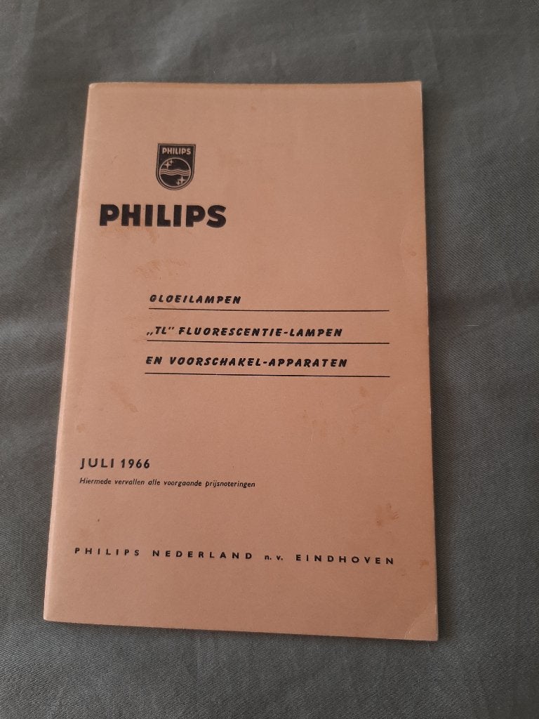 catalogus Philips 1966 Gloeilampen, Kerstverlichting etc!!, Ophalen of Verzenden, Zo goed als nieuw, Philips, Catalogus