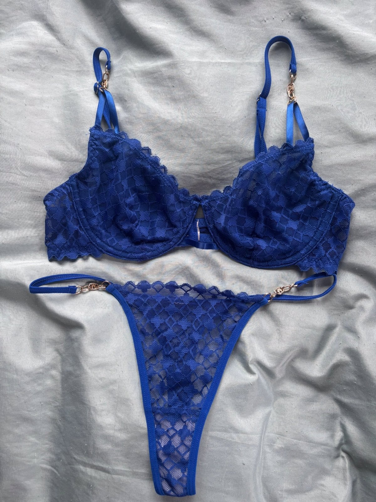 Lingerie set Shein maat S nieuw, Ophalen of Verzenden, Blauw, Setje