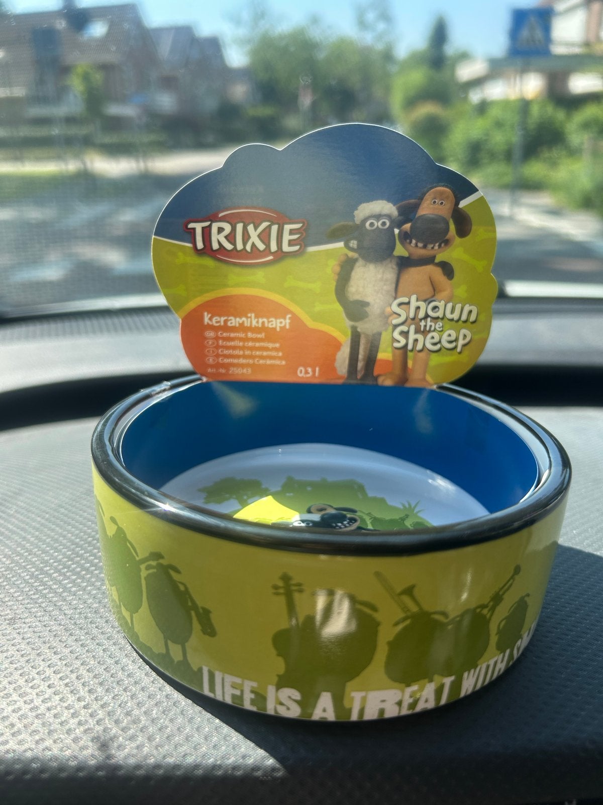 Hondenvoer bakje Trixie shaun the sheep 0,8 0,3, Ophalen of Verzenden, Nieuw