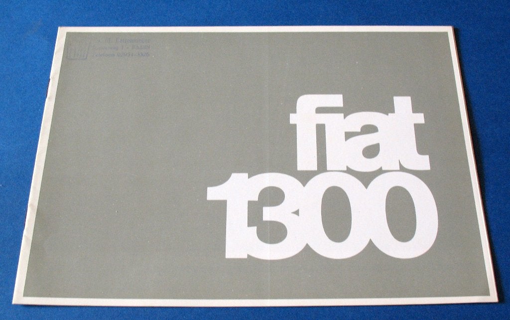 Folder autofolder Fiat 1300 ZGAN 1965