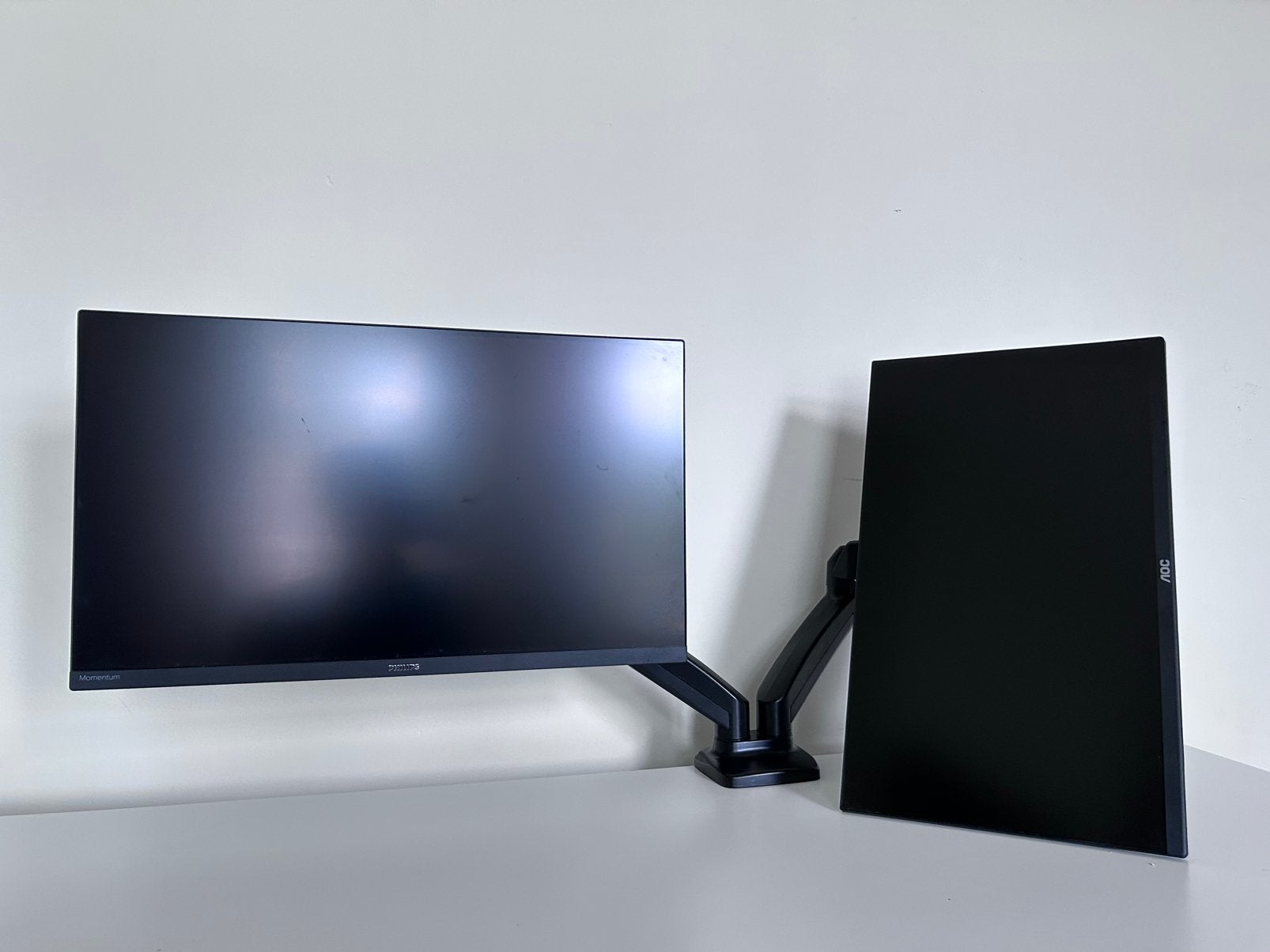 Dubble monitor setup, Computers en Software, Ingebouwde speakers, Zo goed als nieuw, DisplayPort, Onbekend