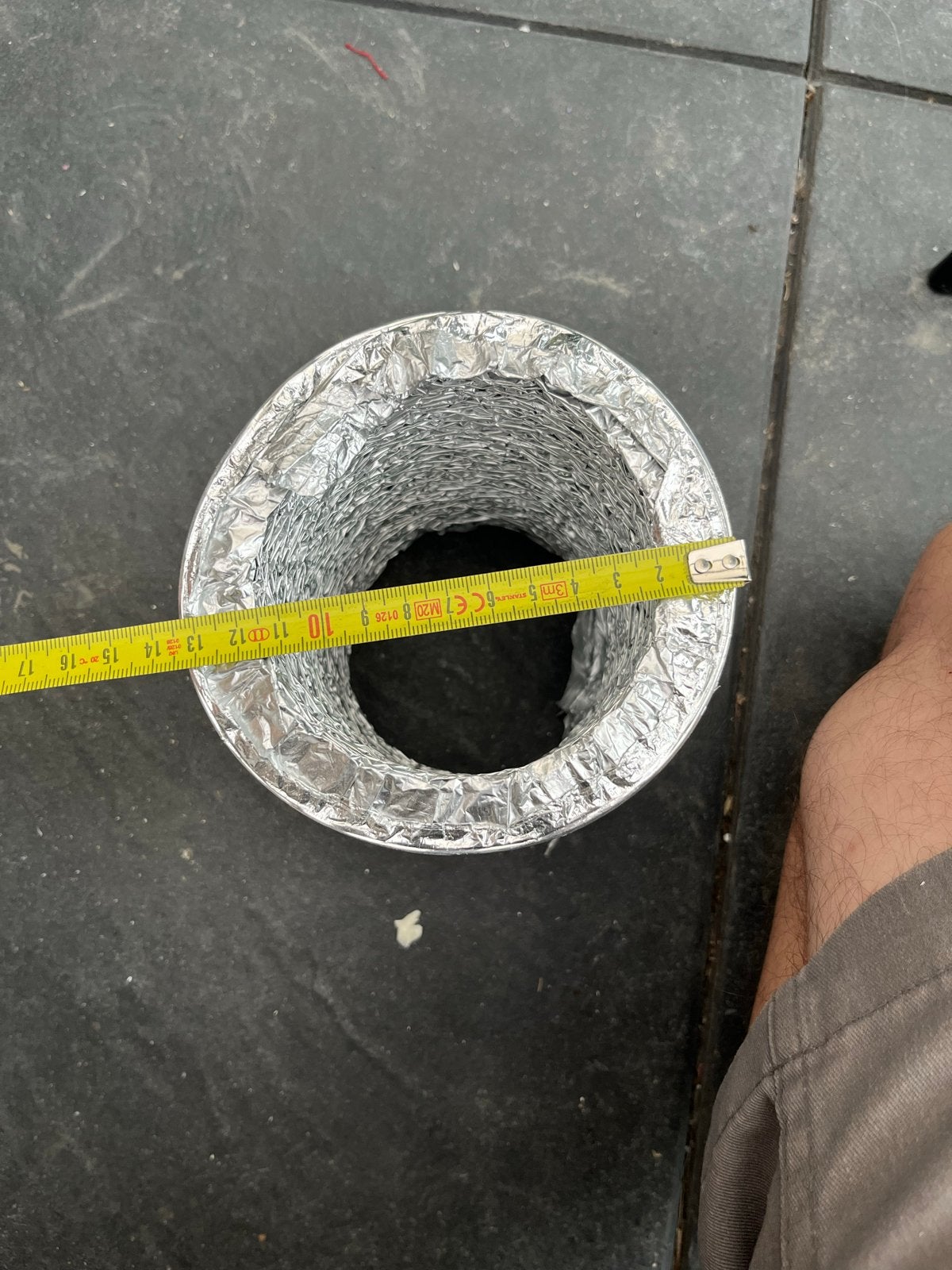 Aluminium flexibele ventilatieslang Ø100mm 2.5m, Doe-het-zelf en Verbouw, Ventilatie en Afzuiging, Ophalen of Verzenden, Nieuw