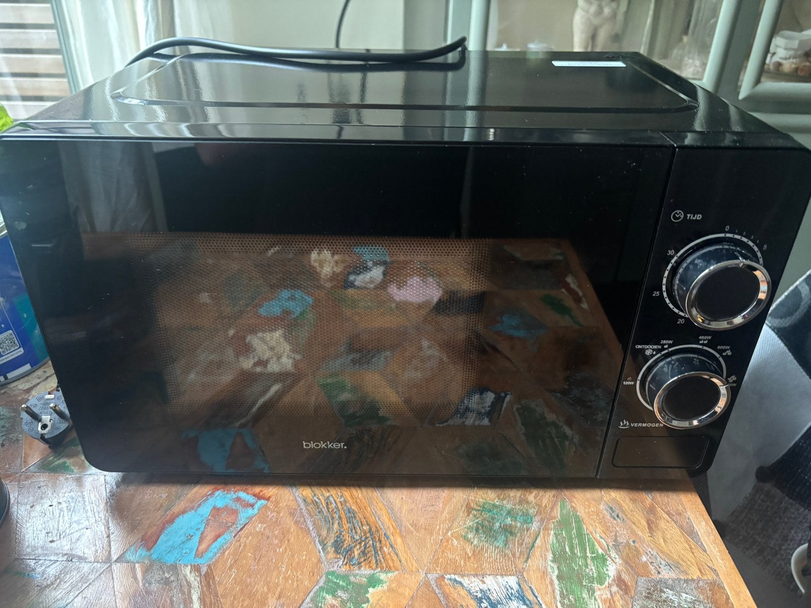 Magnetron zwart blokker, Ophalen, Minder dan 45 cm, Hete lucht, Draaiplateau