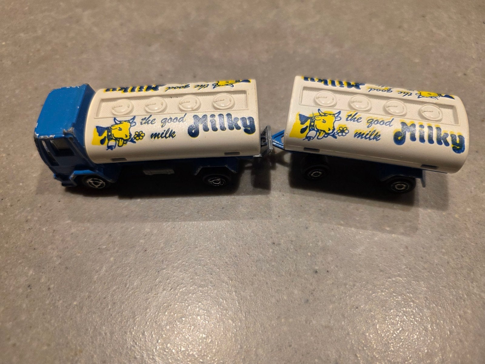 Majorette Milky Melkwagen met aanhanger - Vintage Speelgoed, Ophalen of Verzenden, Gebruikt