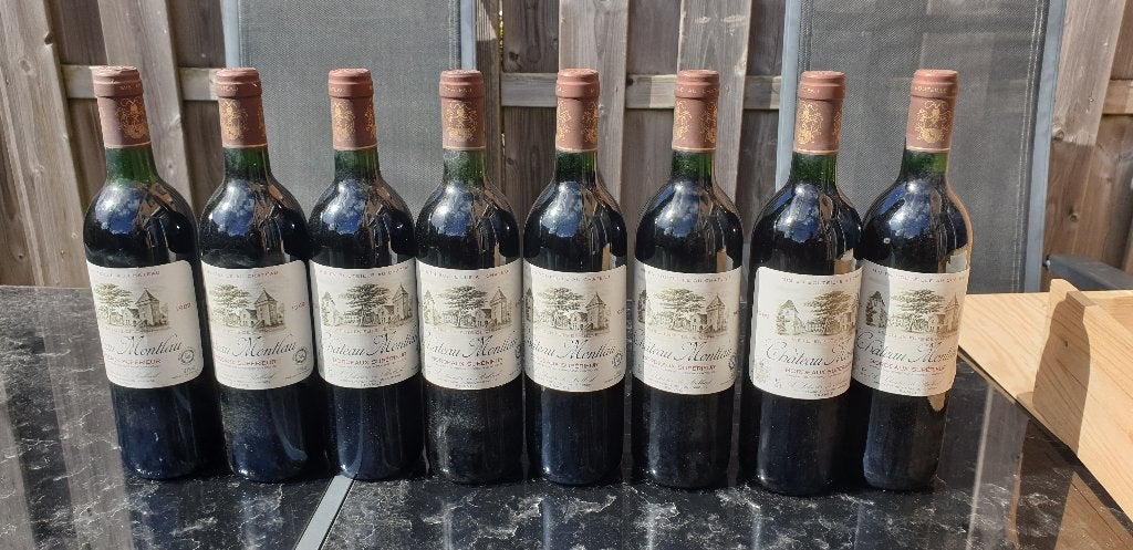 6 x 1989 Chateau Montlau Bordeaux -12,5%vol, Verzamelen, Wijnen, Frankrijk, Nieuw, Ophalen of Verzenden, Rode wijn