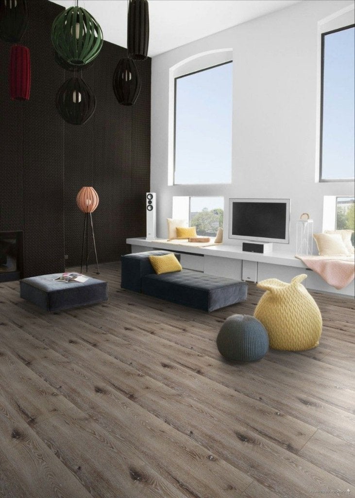 Pvc click Spirit Country Smoked met integreerde ondervloer, Pvc click Country Smoked met geintegreerde ondervloer, 75 m² of meer